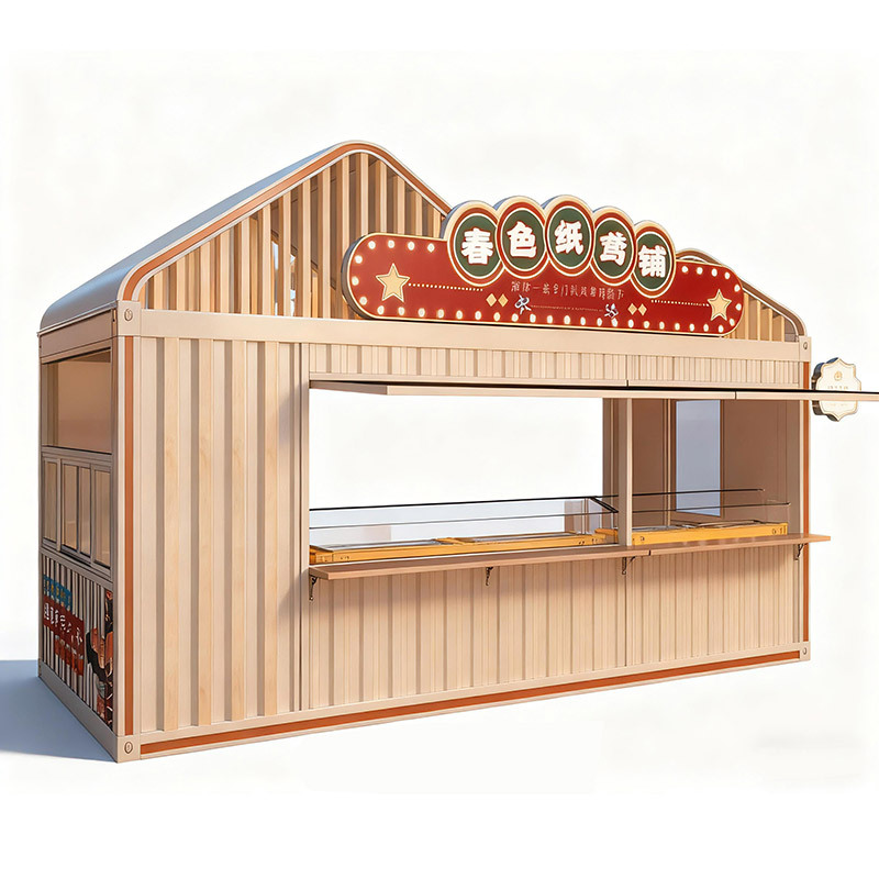 Quiosco antiguo explosivo parque móvil quiosco punto escénico sala de boletos calle comercial mercado nocturno snack street