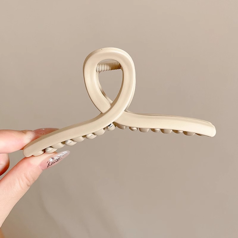 Extra-grande 15cm cabello más tiburón clip temperamento esmerilado agarrar clip de cabello de cabeza detrás de la tarjeta de cabello de cabello