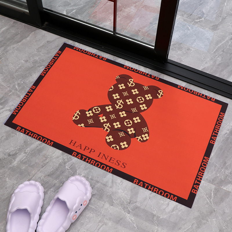 Alfombra de suelo transfronteriza alfombra de suelo antideslizante de baño de color sólido alfombra de barro suave de diatomita simple cocina alfombra de suelo de baño