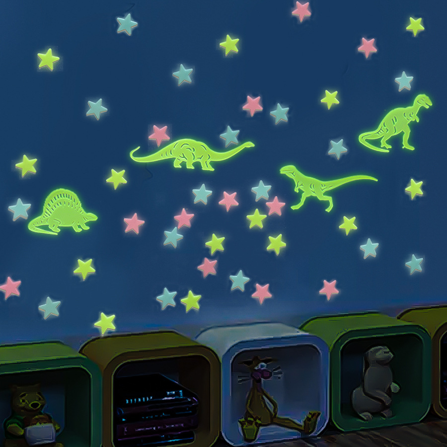 SPOT Cross - Border Night Star Dinosaur 3D Wall TIE selfied Star Room Party Decoration Tie handheld Wall Tie wholesale