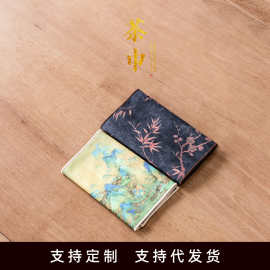 厚绒茶巾茶席布吸水高档中式小号茶桌茶台专用毛巾抹布国风养壶巾