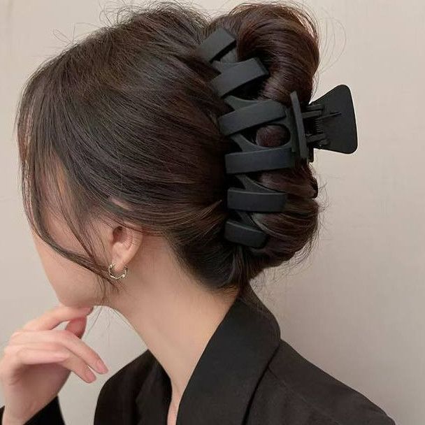 韓国東大門2025年新作ヘアクリップ、女性用ヘアピン、高級感のあるシャーククリップ、ヘアアクセサリー、ヘアピン|undefined