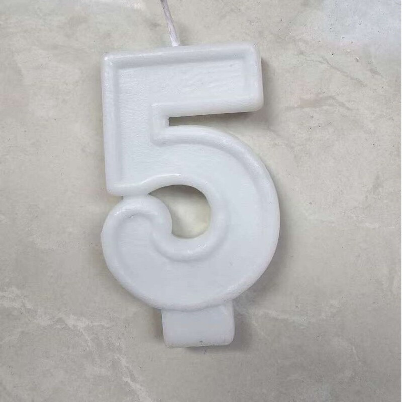 厂家直销跨境专用各种粘粉数字0-9生日蛋糕蜡烛白胚派对发光|undefined