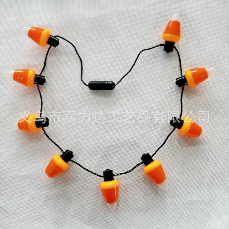 Светящаяся LED-цепочка с кукурузными зернами для Хэллоуина