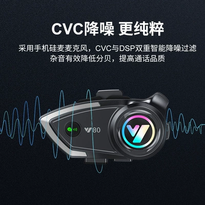 Bass Waterproof Dustproof Intelligent Noise | Motorcycle Helmet Headset