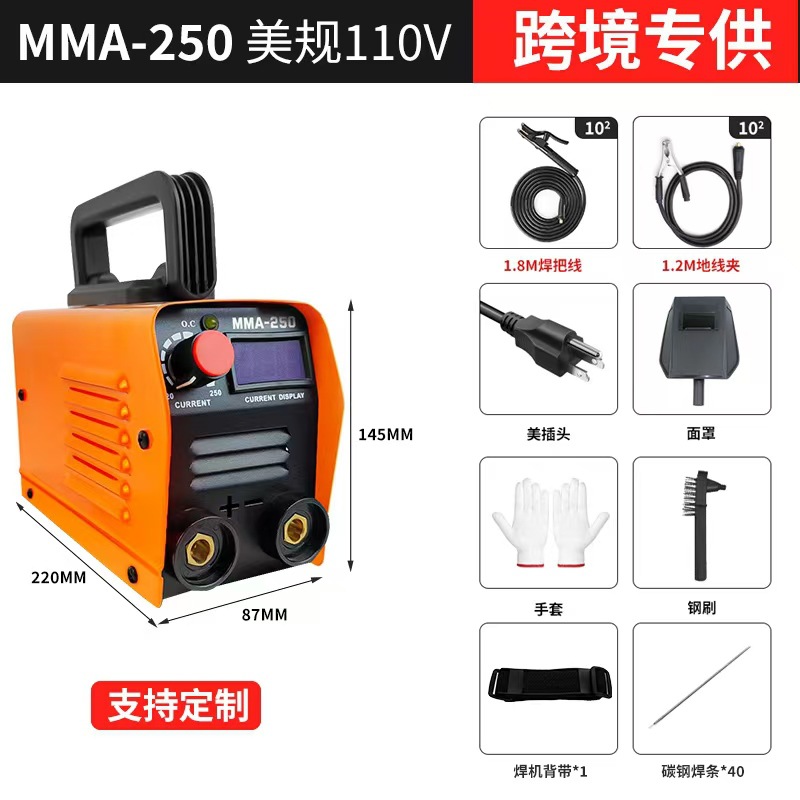 Mini soldadora eléctrica MMA - 250 soldadora de arco DC 110V / 220V portátil