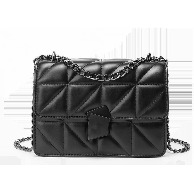 Piccola borsa a tracolla con catena di diamanti, di alta qualità, leggera, di lusso, 2024, nuova moda, piccola borsa quadrata abbinata per le donne_voghion.com