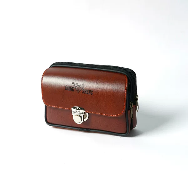 Puleather men's belt mobile phone bag waist bag men's elderly construction site work practical coin purse factory wholesale