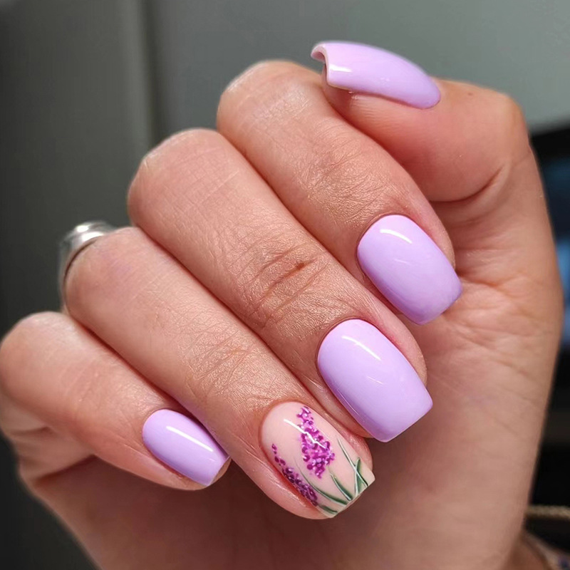 Sweet Style Sweet Flower Plastic Nail Patches 1 Piece