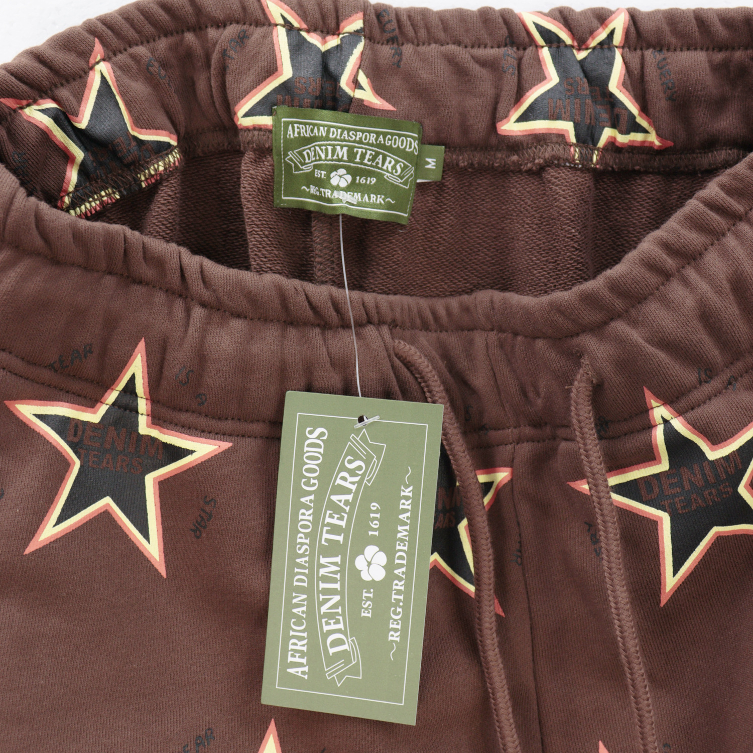 Men's Clothing fashion brand D.T Kapok full print five pointed star hooded sweatshirt trousers men and women sports suit_voghion.com