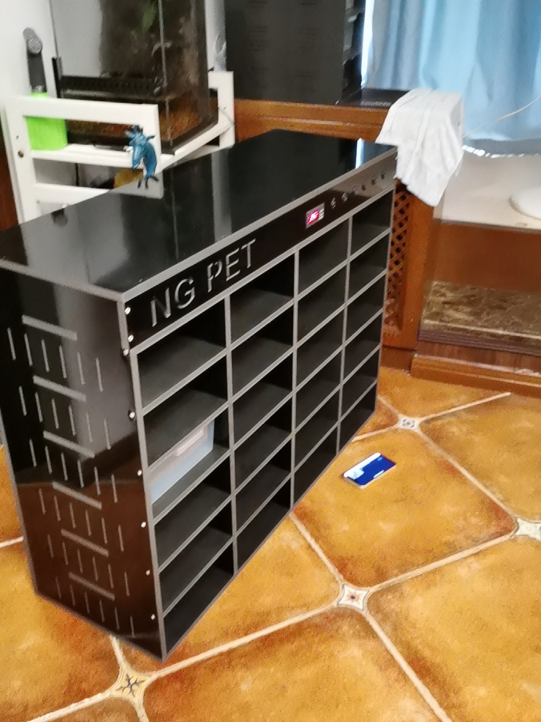 Pvc Climbing Cabinet Leopard Print Gecko Lizard Climbing Pet Cabinet Pet Intelligent Breeding Thermostatic Box 6A4 Drawer Box Eyelash Horn Snake Cabinet