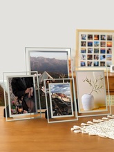 创意水晶玻璃相框摆台加冲洗印照片做成5六6七7八8寸10摆件高级感