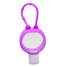 硅胶香水套30ml圆形瓶套 儿童卡通洗手液硅胶套 便携式洗手液瓶套