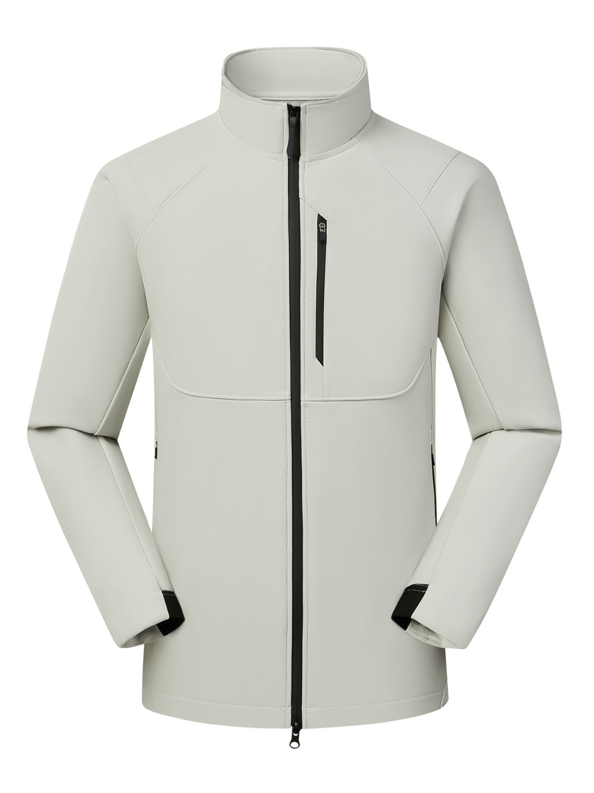 Chaqueta Impermeable de Cuello Alto Unisex de Mezcla de Fibra Sintética, De Secado Rápido, Impermeable, para Senderismo