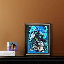 【厂家直销】3D立体画相框动漫口袋妖怪骨啦卡拉系列纸雕工艺挂画