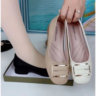 Doudou Shoes for Women 2025 Spring and Summer New Style Mom Shoes for Middle-Aged and Elderly Women with Skirts Soft-Soled Slip-On Dance Shoes for Women
