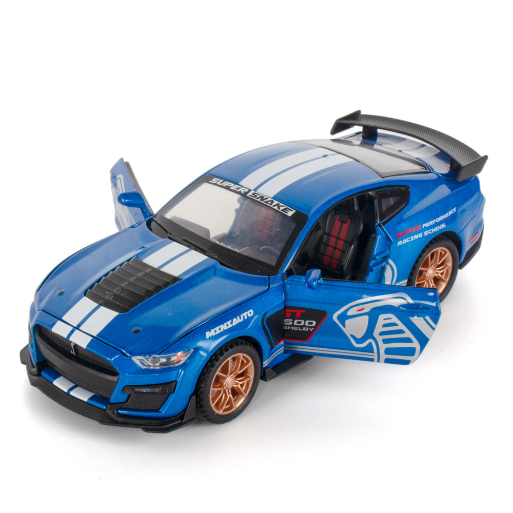 (En caja) Jianyuan 1:32 piezas de caballo salvaje especial Viper GT500 aleación coche deportivo modelo decoración TikTok transmisión en vivo