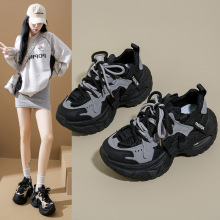 ins韩版新款老爹鞋女2025秋季学生运动跑步休闲鞋厚底增高鞋FB896