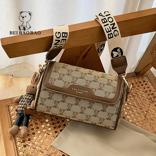 North bag source factory bag small square bag cute women's bag bear original simple shoulder bag