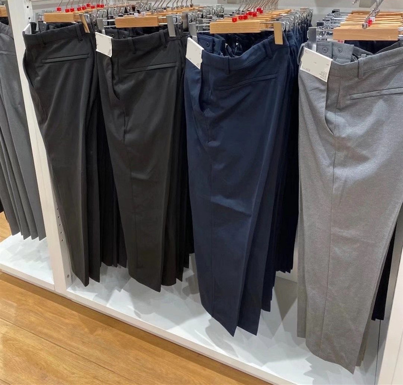 Fitting Room New Men's Commuting Lightweight Sweat-absorbent Quick-drying Straight Casual Ankle-length Pants for JL437465 Foreign Trade