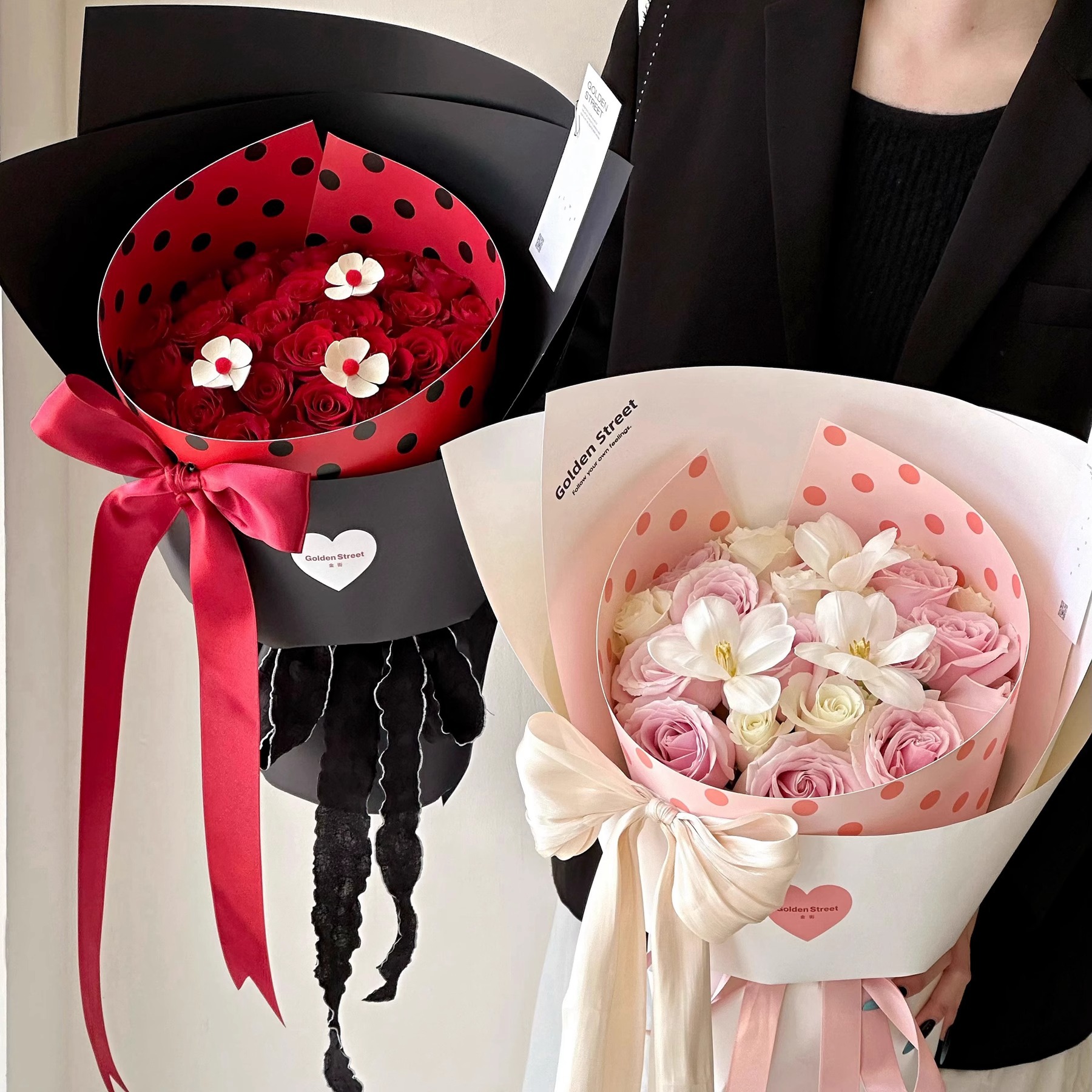 Nueva pieza de vals de una pieza estereotipada 520 florería de San Valentín ramo de flores regalo bricolaje materiales hechos a mano