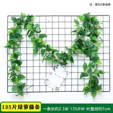 绿萝藤蔓塑料挂壁遮挡空调假绿植绿植管道遮挡遮丑跨境热卖批发