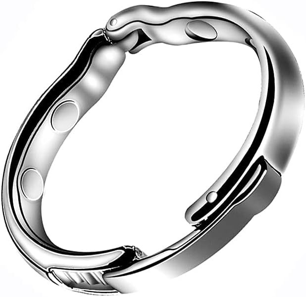 Metal Penis Weight Training Ring, Foreskin Restraint Lock Ring, Large Size — detail image 4