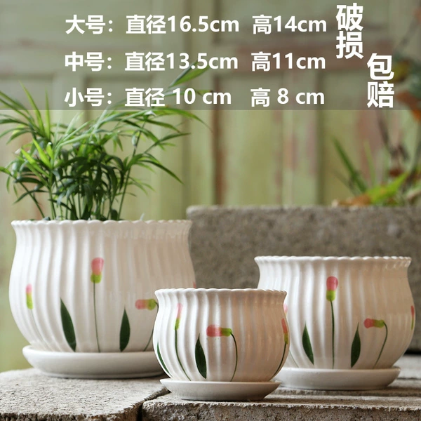 3 art powder leaf pots