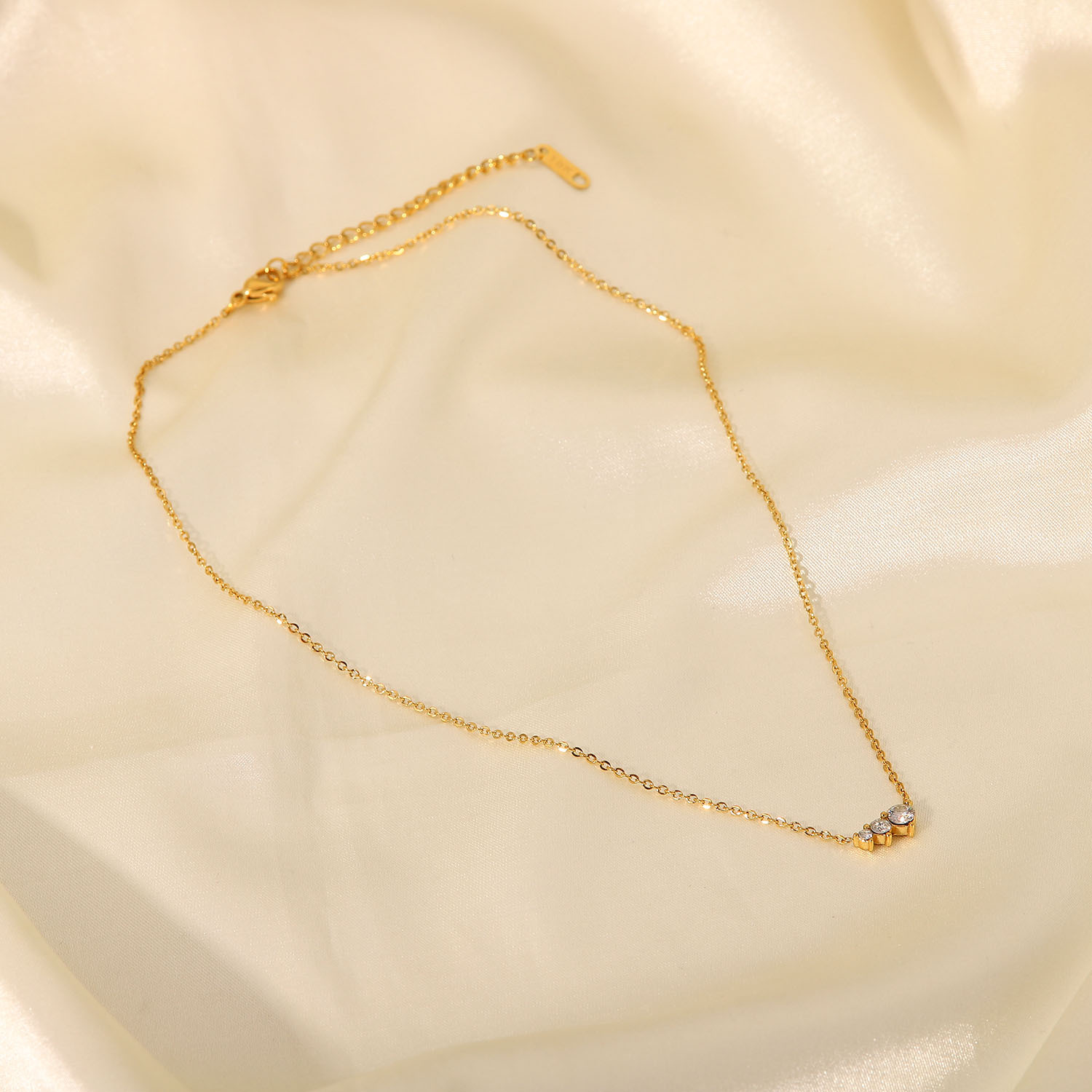 Daily Occasion 304 Stainless Steel Material Wholesale Jewelry Retro Fashion Geometric Stainless Steel Plating Necklace