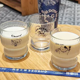 定制简约贴花玻璃杯早餐牛奶咖啡杯冷萃果茶杯奶茶甜品碗随手水杯