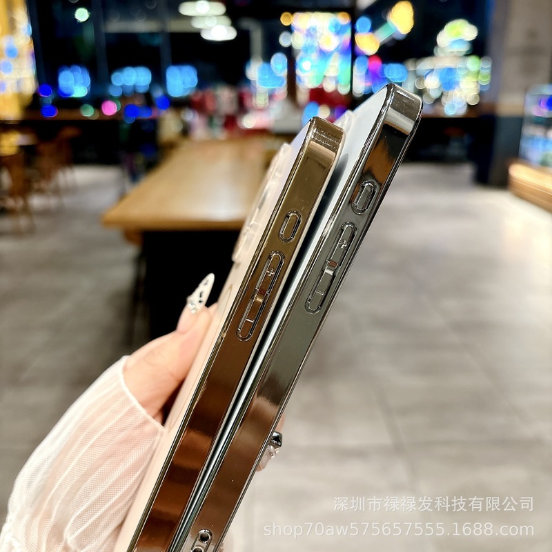 細い磁気吸引リングはリンゴ16promaxag電気めっきのつや消しの携帯の箱のiPhone15の全カバーの保護カバーを適用します。|undefined
