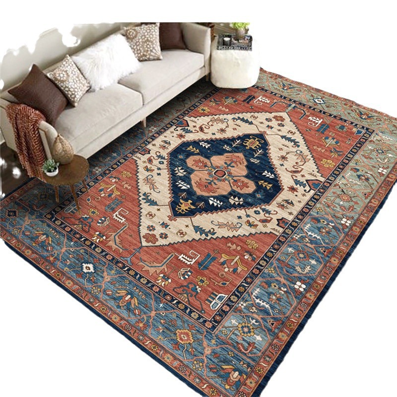 De estilo europeo sala de estar alfombra estera Amazon Bay ventana de la Oficina alfombra completa de impresión de arrastre estera al por mayor