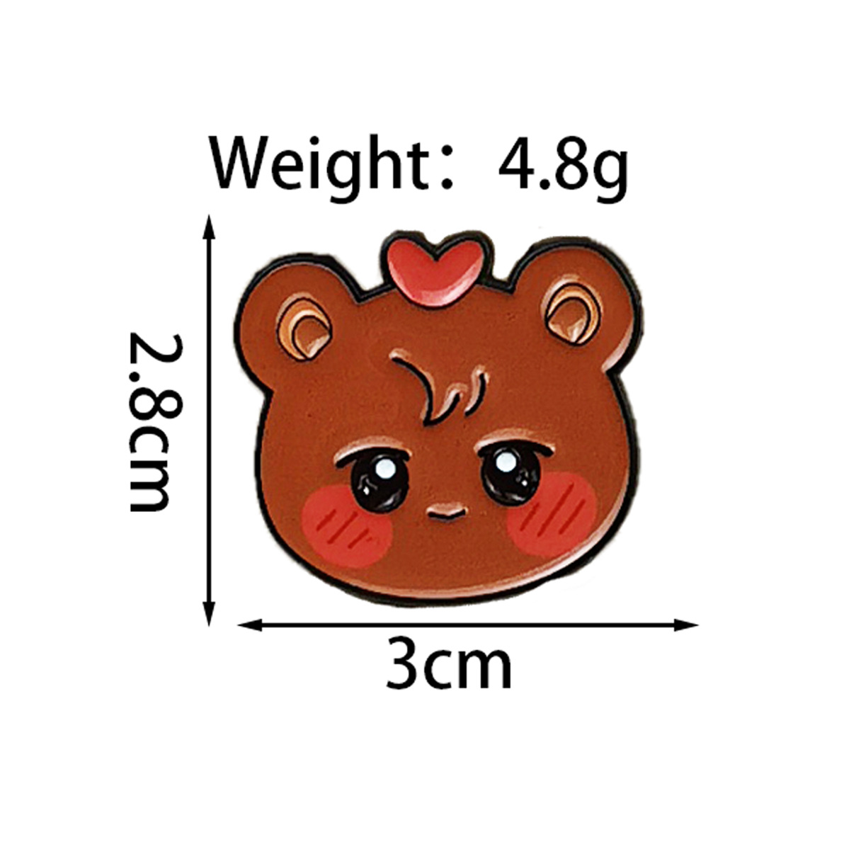 Broche de Aleación de Animales de Aleación de zinc Decorativo para Ropa y Mochilas