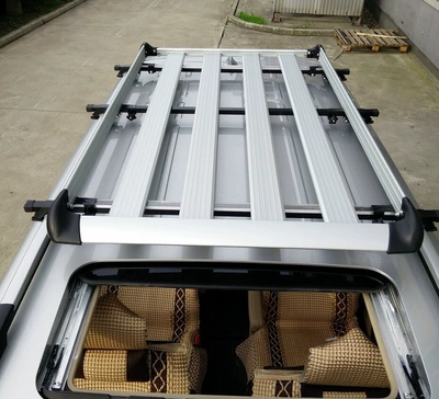 rack, SUV vehicle roof cargo — Roof rack - 19-1m-crossbar-net-rain-cover-20m-rope-no-need-to-drill-holes