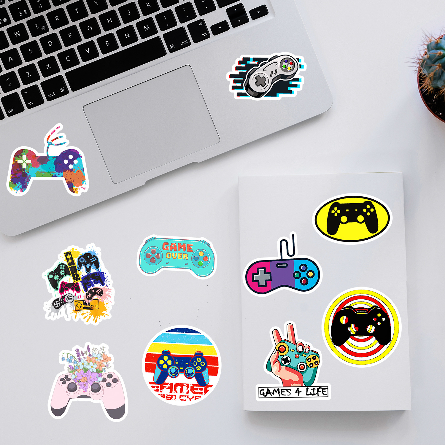 50 piezas máquina de juego de graffiti pegatinas coche teléfono móvil taza de agua pegatinas decorativas cuaderno Diario pegatinas a prueba de agua al por mayor