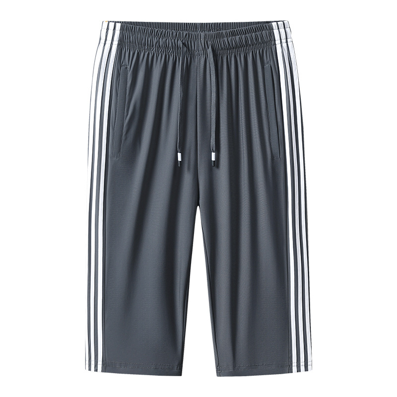 Pantalones Cortos Deportivos de Seda de Hielo para Hombre de Nailon, Seda de Hielo Libre de Planchado, Transpirable para Ocio, para Deportes image 3