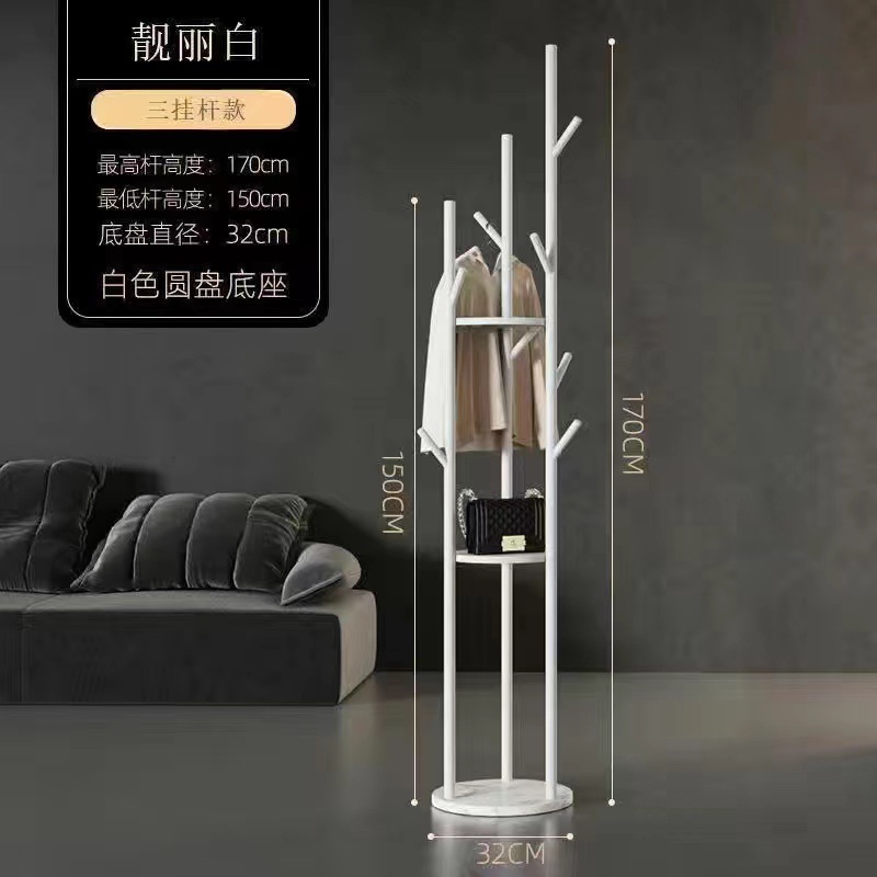床置き縦型帽子ラック寝室大理石コートラックハイエンドライト高級家庭用衣類収納ラックマルチハンガーラック|undefined