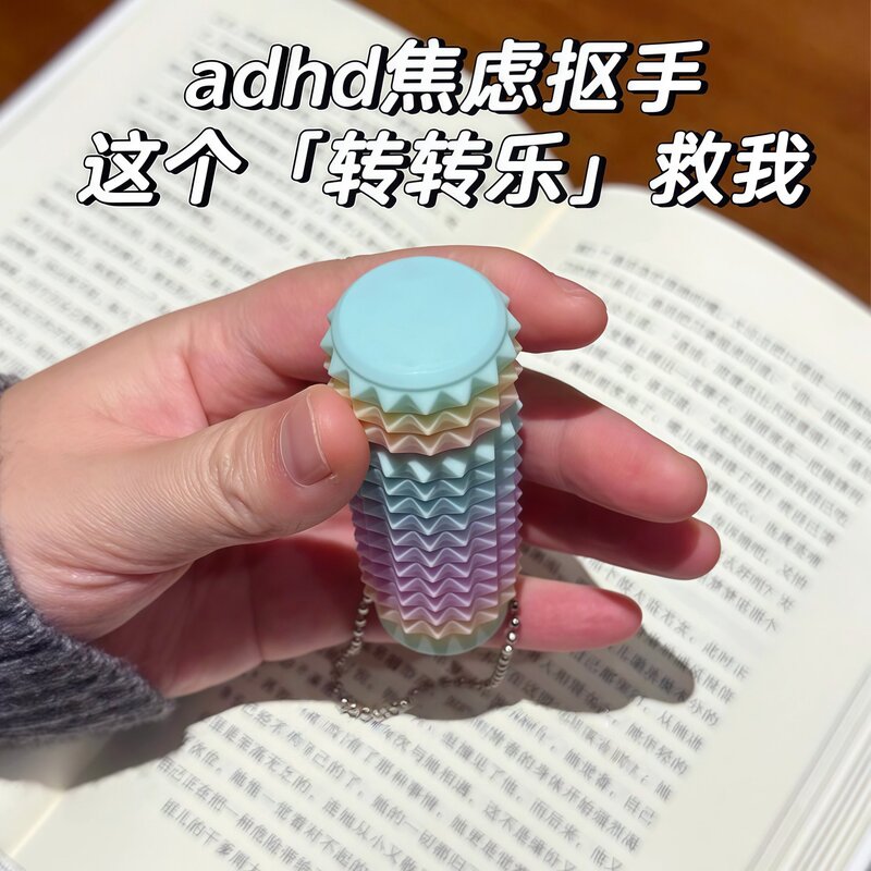 Stress-relief toy for ADHD, pain-relief toy, sensory toy, spinning toy, desktop mood stabilizer, stress-relief gadget Stress-relief toy for ADHD, pain-relief toy, sensory toy, spinning toy, desktop mood stabilizer, stress-relief gadget