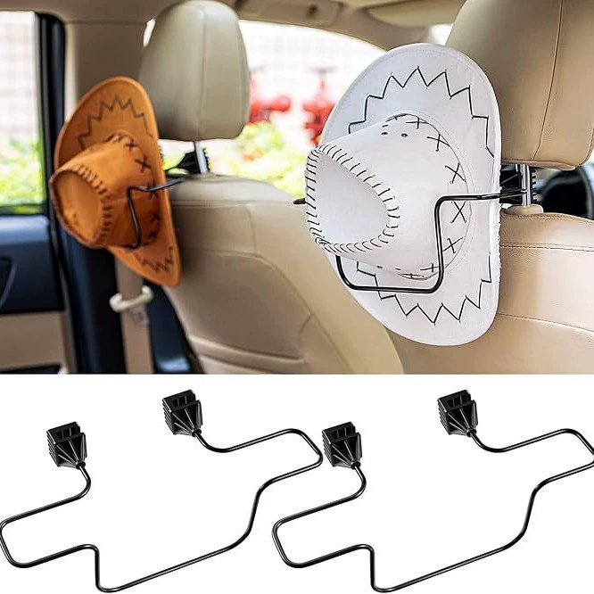 Крючок для хранения шляп в автомобиле, органайзер для шляп на спинку сиденья, автомобильная подставка для шляп оптом