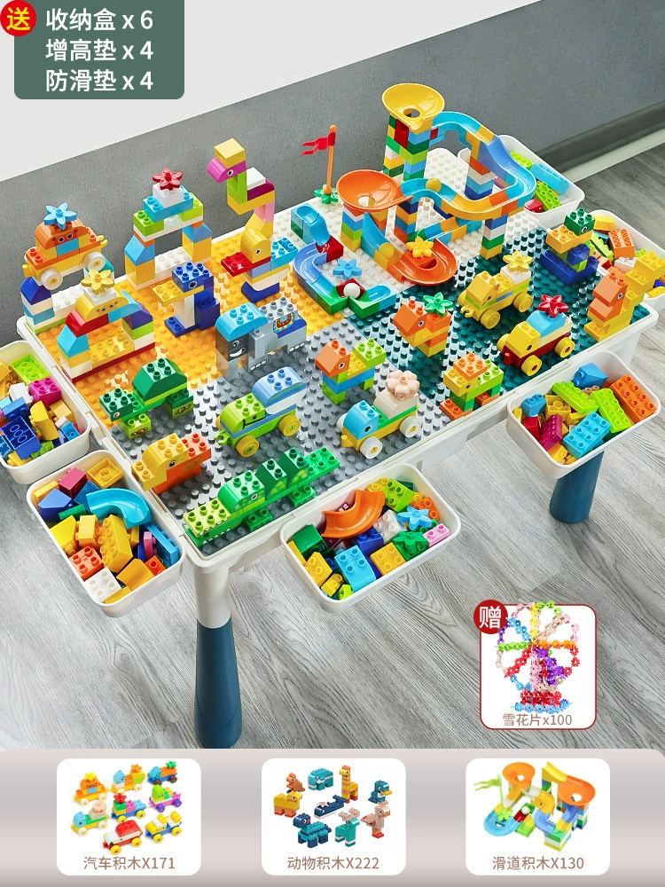 Construction Playset Universal Brainteaser, Building Table for Kids 3–6 yrs — Multi-size Kits (2–104 cm)