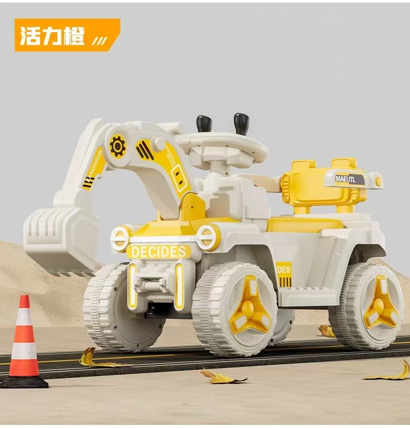 Excavadora de juguete para niños se puede sentar juguete para niños y niñas excavadora eléctrica de control remoto se puede sentar gran vehículo de ingeniería image 9