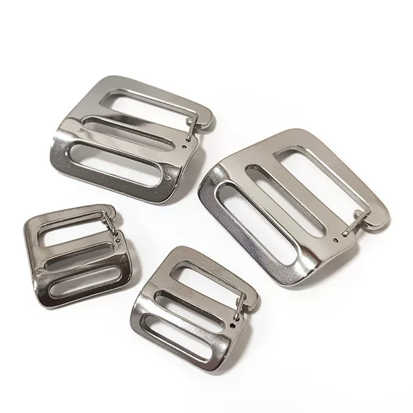 Stainless Steel Matte Curved 9-Shaped Buckle Strap with Adjustable Six-Hook Buckle for Luggage Hardware Accessories
