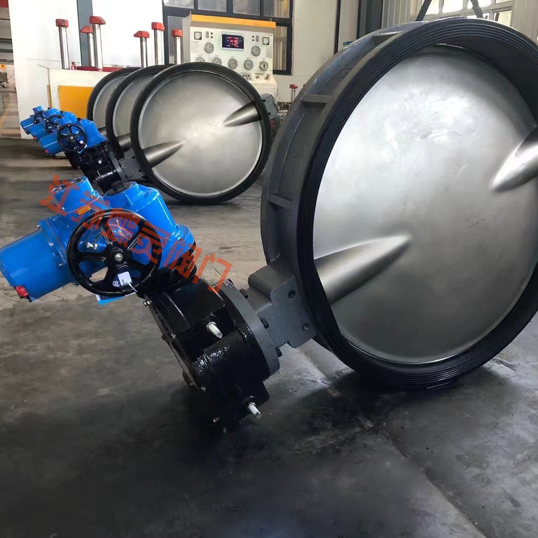 软密封铸钢电动对夹蝶阀 D971X-16C国标蝶式开关型阀门DN1000