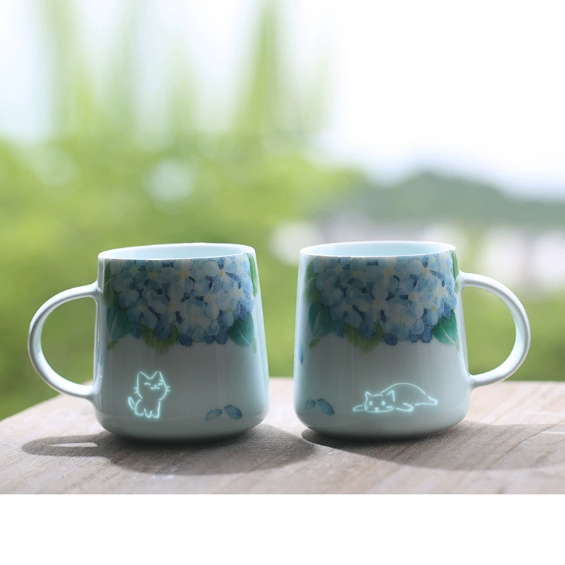 Кружка для кота Jingdezhen Подарок на день рождения Керамическая кружка для напитков Домашняя чашка высокого качества