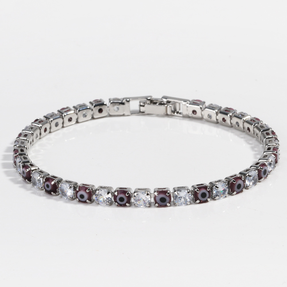 10g Weight Bracelets Classification Copper Chain Material 1 Piece Quantity Holiday, Tea Party Occasion Copper Material Devil's Eye Pattern All Seasons Season Women's Gender Retro, Classic Style Style Wholesale Jewelry Retro Classic Style Devil's Eye Copper Bracelets 13