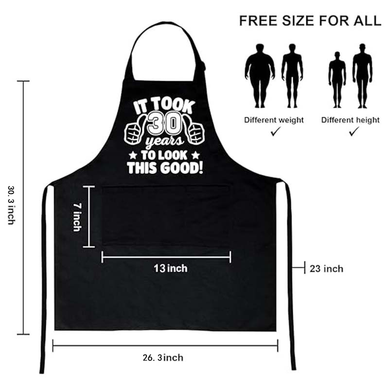 Delantal de poliéster transfronterizo, ropa de cuello halter, regalo de cumpleaños, restaurante antiincrustante, ropa de trabajo de cocina, delantal de casa al por mayor