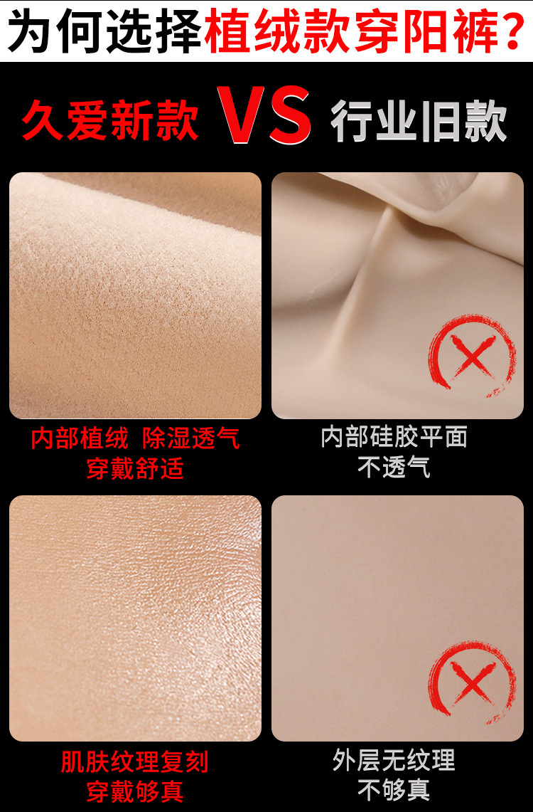 Wearable Silicone Hollow Strap-on Underwear in Flesh Tone for Adults — detail image 20