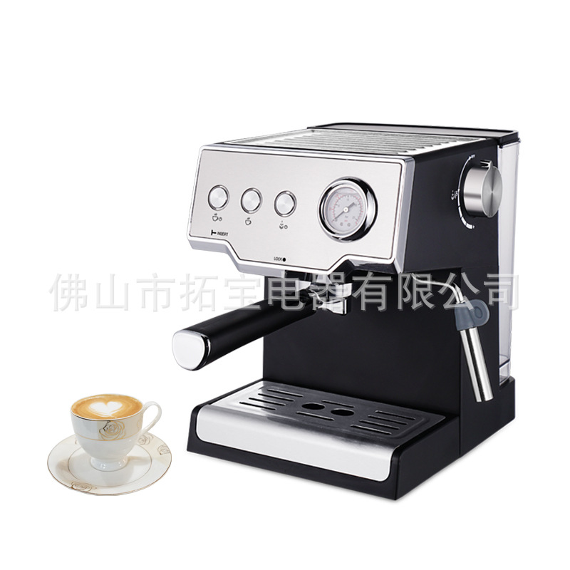 CM6881 Coffelady 15bar semiautomático máquina de café italiano botón de presión de burbuja de leche máquina de café