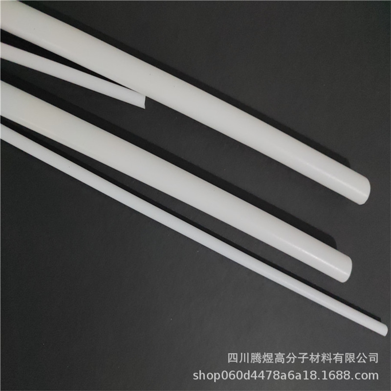 腾煜高分子厂家生产无杂质黑点四氟PTFE棒全新料大量现货铁氟龙棒