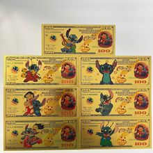 火爆美国《星际宝贝》史迪仔 莉萝 安琪创意塑料金箔钞工厂批